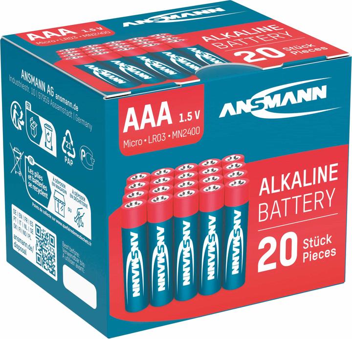 Produktbild Ansmann LR03 Alkaline (20 Stk., AAA)