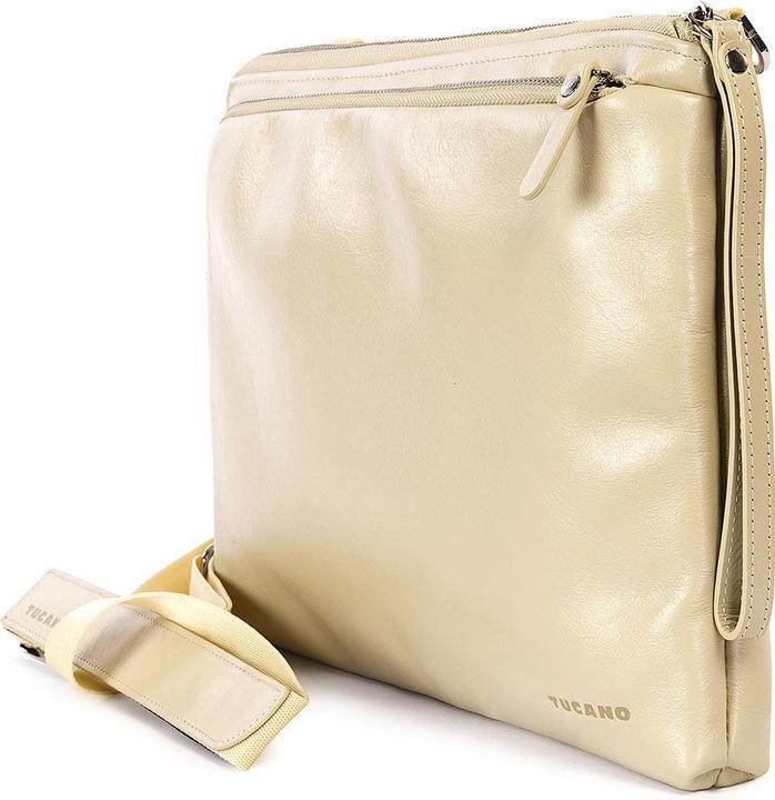 Produktbild Tucano Elle, Damen Notebooktasche aus Leder für 13 Zoll, IVORY (13", Apple)