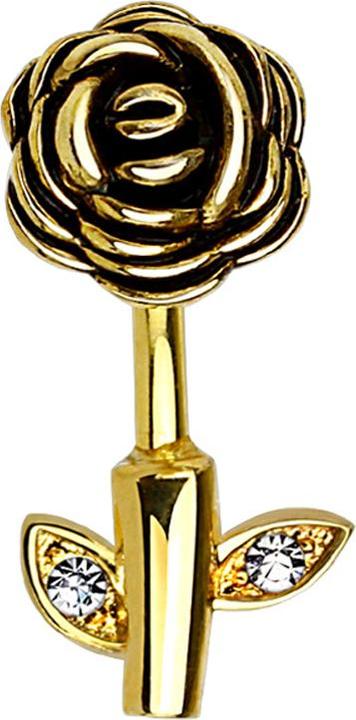 Produktbild Star Piercing Banane 14k vergoldet Rose (Messing, Chirurgenstahl 316L)
