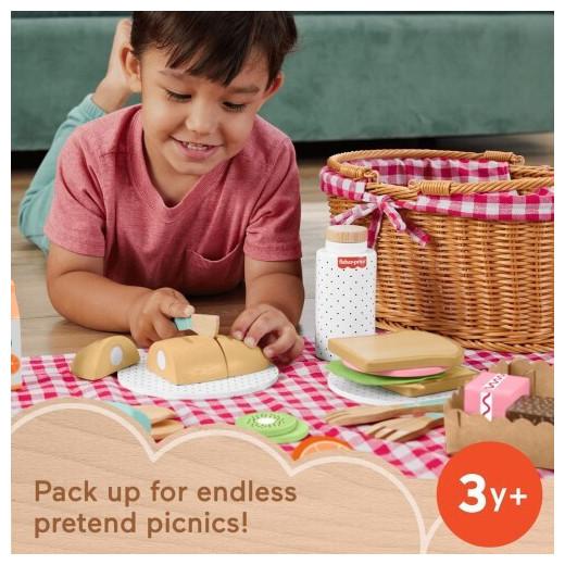 Image du produit Fisher-Price Set de paniers à pique-nique en bois