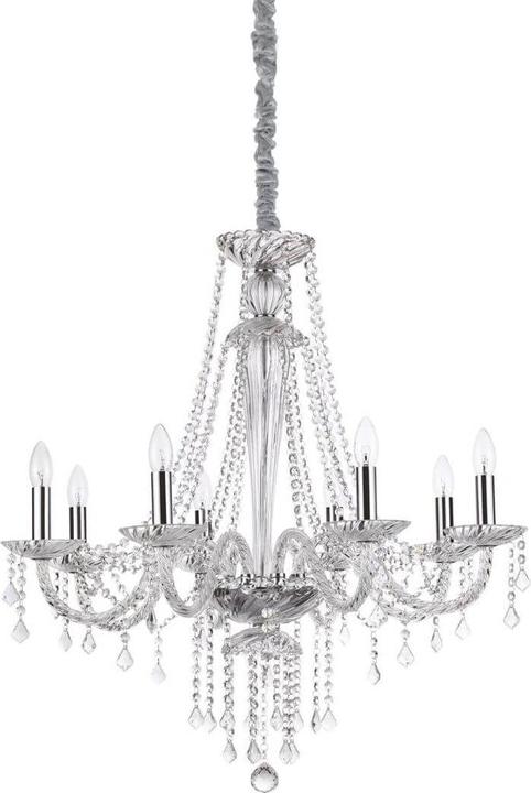 Immagine prodotto Ideal lux AMADEUS lampada a sospensione E14 8 vie ⌀800mm dimmerabile Clear 168777 (E14)