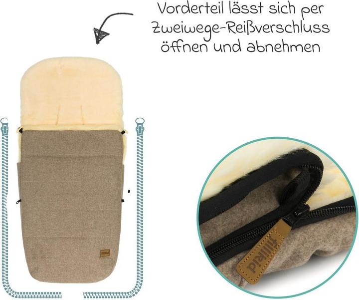 Produktbild Fillikid Fusssäcke für Kinderwagen & Buggys Lammwoll-Fusssack Makalu Wool für Buggy, Sport-