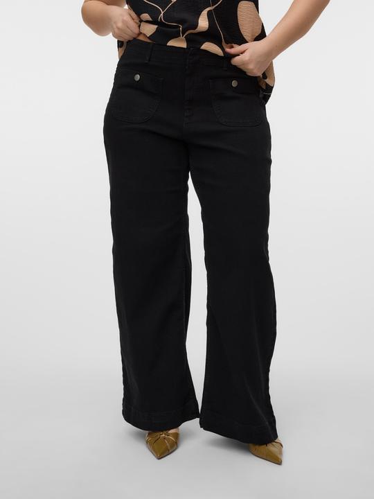 Actual product image Vero Moda VMCKAYLA Hohe Taille Weiter Beinschnitt Jeans Weit geschnitten (44)