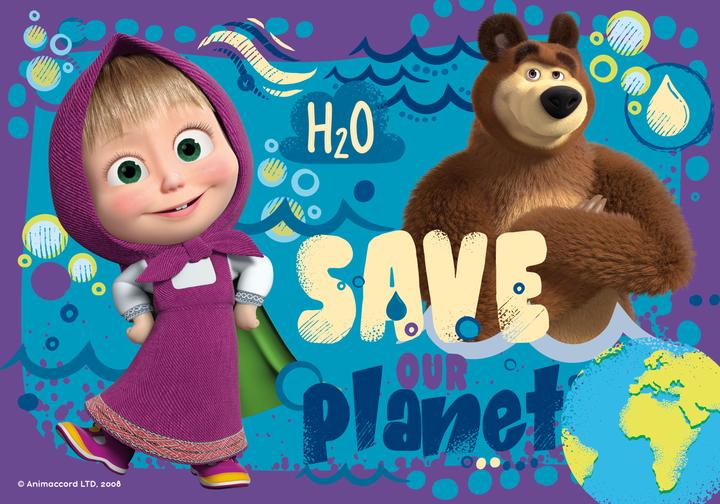 Actual product image Ravensburger 2 24 Piece Puzzles - Masha and the Bear (24 pieces)