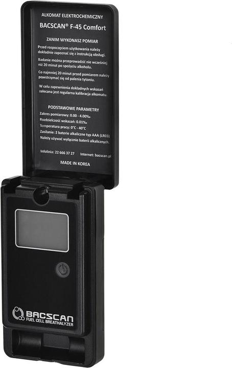 Actual product image Bacscan F-45 COMFORT electrochemical breathalyzer