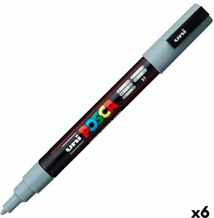 Produktbild Posca Marker PC-3M Rundspitze (Grau, 1.30 mm, 6 x)
