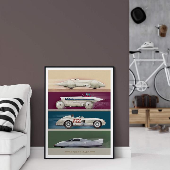 Produktbild Trenddeko Record Cars (30 x 40 cm)