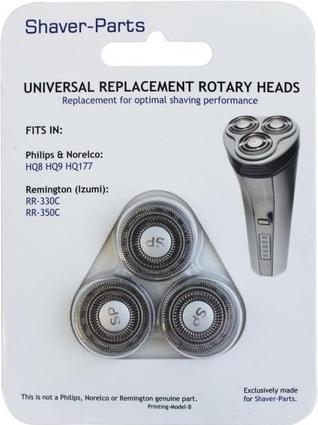 Produktbild No Name für Philips HQ8, HQ9, HQ177 und Remington RR-330C, RR-350C Scherkopf Schwarz 1 S (1 x)