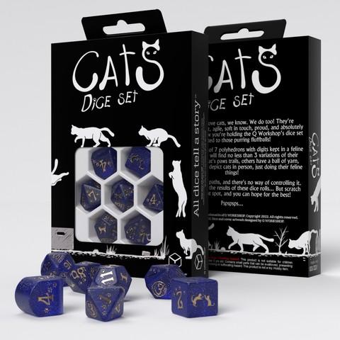 Immagine prodotto Q Workshop Set di dadi moderni CATS: Meowster