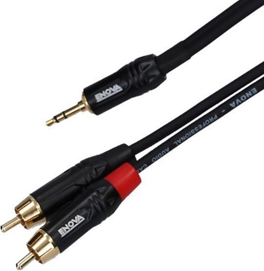 Produktbild Enova 3.5mm Jack/Cinch Kabel RCA, rot/schwarz, 7m (7 m)