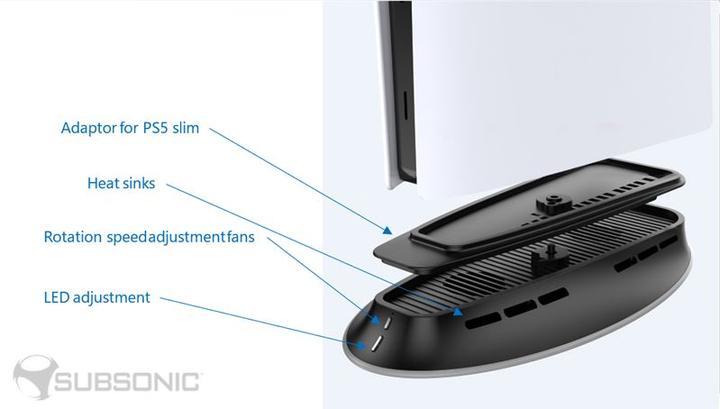 Produktbild Subsonic Cooling LED stand for PS5 and PS5 Slim (PS5)