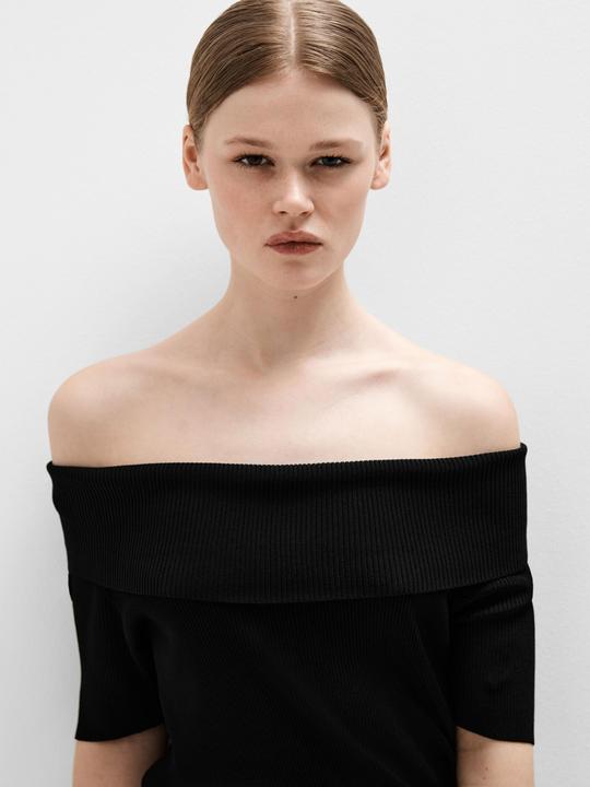 Selected Femme Schulterfreies Strickoberteil (L)