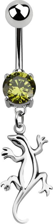 Immagine prodotto Star Piercing Banana in argento con ciondolo a forma di lucertola (Acciaio chirurgico 316L)