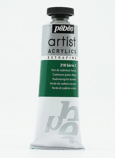 Produktbild Pebeo Artist Acrylics Extrafein Acrylfarben (Kadmiumgrün Dunkel, 37 ml)