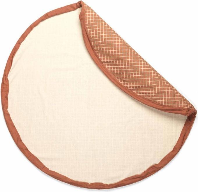 Image du produit play&go Print Organic grid brown (140 x 140 cm)
