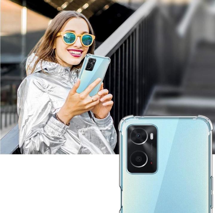 Produktbild Screenguard Oppo A96 4G Hülle Crystal Soft Airbag Bumper (Oppo A96)