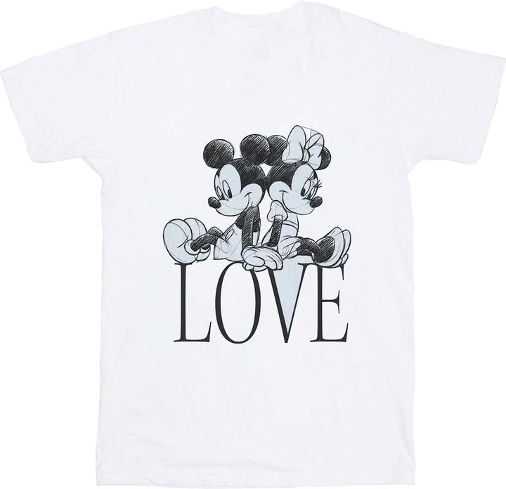 Actual product image Disney Mens Mickey And Minnie Mouse Love T-Shirt (XXL)