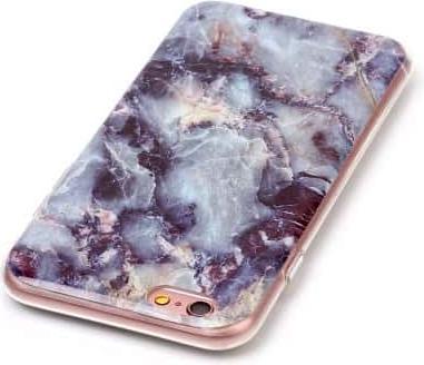 Produktbild Ueli Express iPhone 6s / 6 Gummi Hülle TPU Marmor Optik Schwarz Blau (Apple iPhone 6s, Apple iPhone 6)