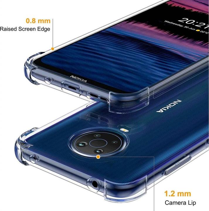 Actual product image Screenguard Nokia G20 Cover Crystal Soft Airbag Bumper (Nokia G20)