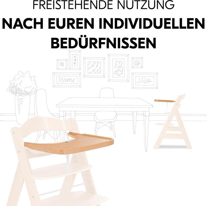 Produktbild Hauck Alpha Wooden Tray Natural