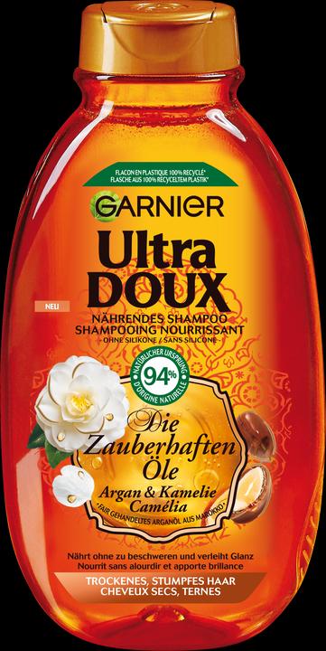 Garnier Ultra Doux Camelia Argan (300 ml, Flüssiges Shampoo)