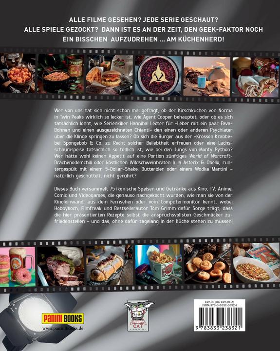 Produktbild Panini HOLLYFOOD: 75 Rezepte für Filmfans, Serienjunkies, Geeks und Nerds (Deutsch, Tom Grimm, Katalin Sievers, Gerd Hemsing, 2019)