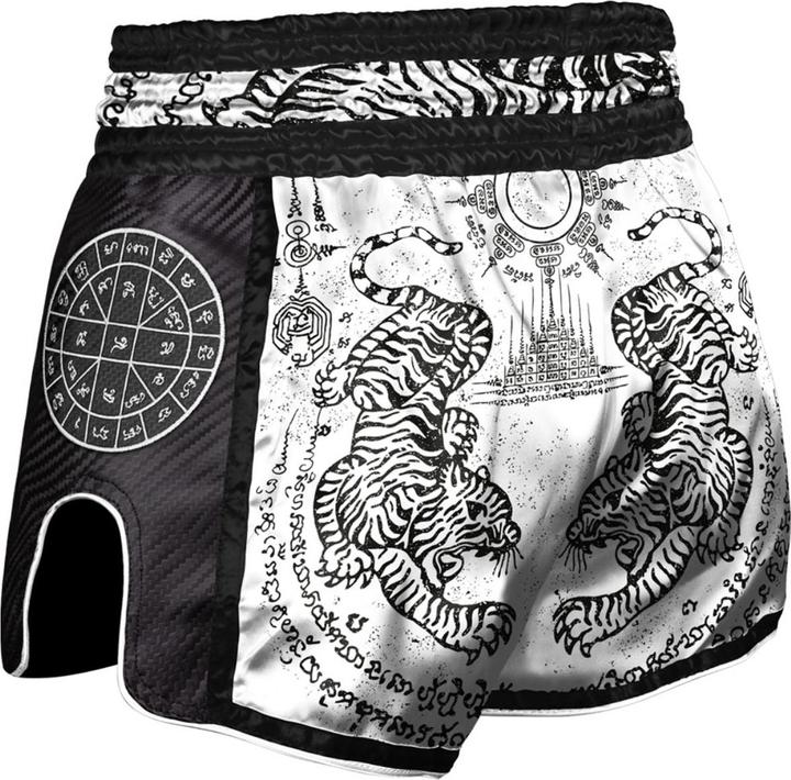 Produktbild 8Weapons 8 WEAPONS Muay Thai Shorts Carbon Sak Yant Tigers white (XL)
