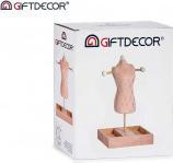 Image du produit Giftdecor porte-bijoux mannequin velours décoration rose r