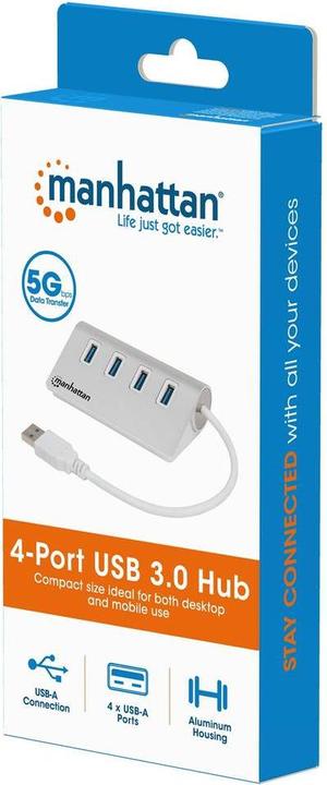 Actual product image Manhattan 163767 4x USB 3.0 (USB-A, 4 Ports)
