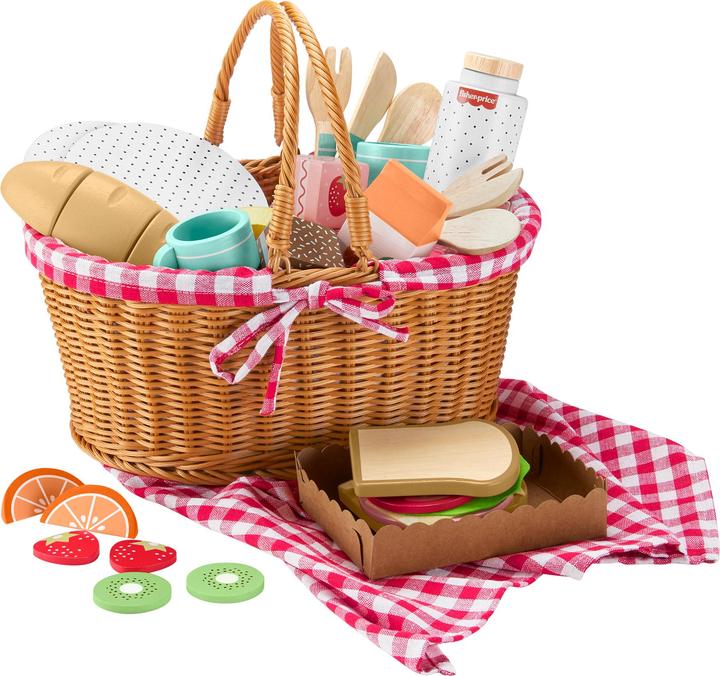 Actual product image Fisher-Price Wooden picnic basket set