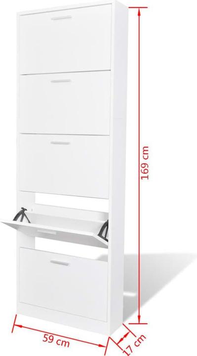 Actual product image VidaXL Mathis (59 x 17 x 169 cm)