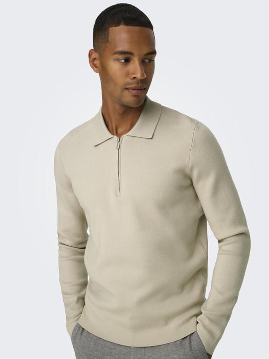 Produktbild Only & Sons Onscooper Reg Ls 12 Half Zip Polo (XL)