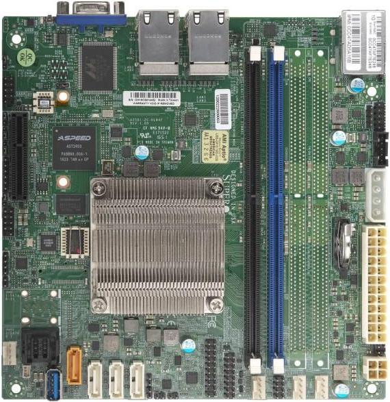 Supermicro A2SDi-4C-HLN4F (FCBGA1310, Intel SoC, Mini-ITX)