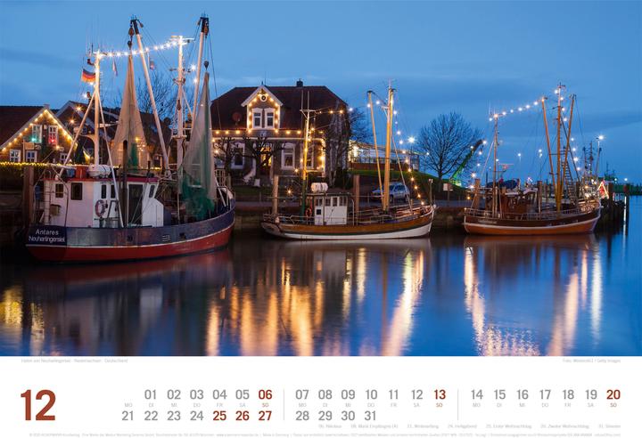 Actual product image Nordsee - von Ostfriesland bis nach Sylt - ReiseLust Kalender 2026 (45 x 33 cm, Hardcover, German)