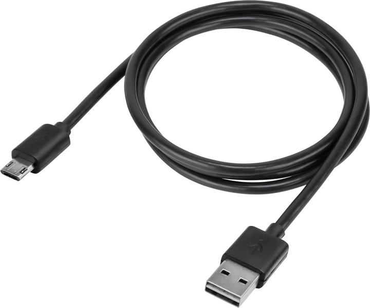 Immagine prodotto M line Caricatore da auto Mline Micro USB nero HMICROUSB3004BKDS USB singolo 1A e Micro USB bifacciale
