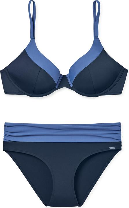 Schiesser Bügel-Bikini Aqua Sea Blossom