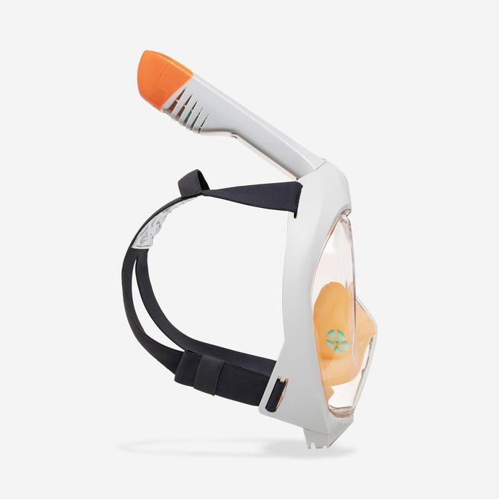 Produktbild Subea Schnorchelmaske Easybreath Damen/Herren - orange ohne Tasche TPE
