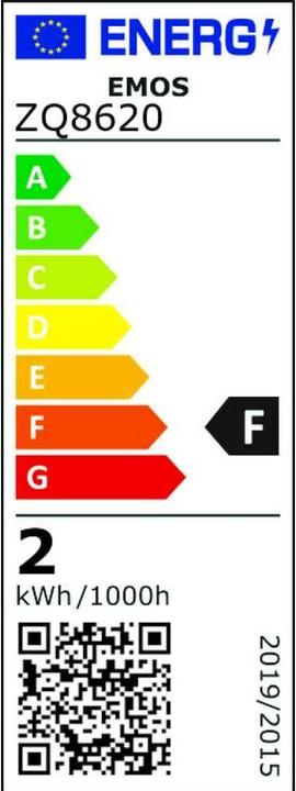 Energie-Label Emos LED Lampe Classic JC / G4 / 1,9 W (21 W) / 200 lm / Warmweiss (G4, 2 W, 200 lm, 1 x, F)
