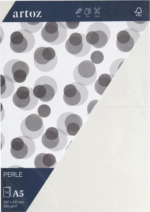 Artoz Perle Karten weiss (250 g/m², 5 x, A5)