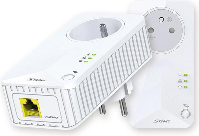 Actual product image Strong Powerline 500 Kit 500 Mbit/s Built-in Ethernet Connector White 2 piece(s) (500 Mbit/s)