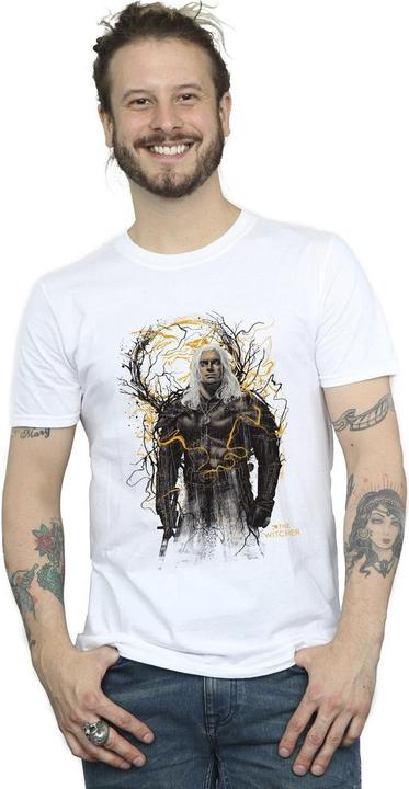 Image du produit Netflix - T-shirt THE WITCHER SMOKING WOLF - Homme (S)