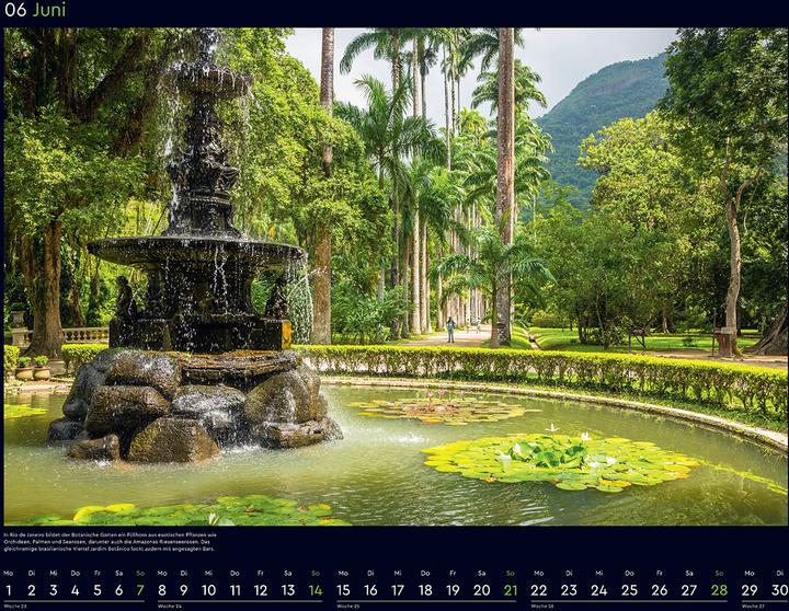 Image du produit Die schönsten Gärten der Welt - Wandkalender 2026 (60 x 45 cm, Couverture rigide, Allemand)