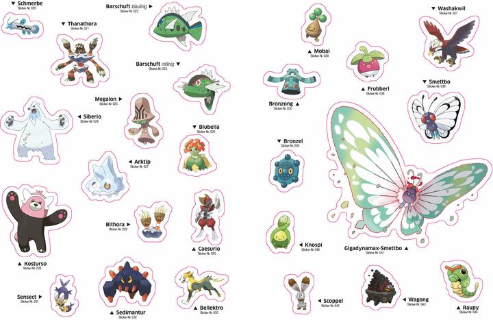 Actual product image Pokémon Galar sticker book