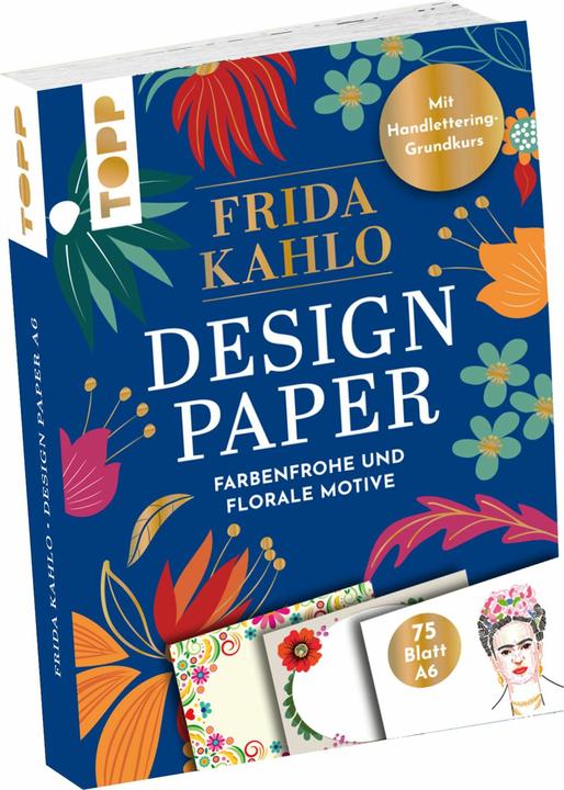 Blum:Design Paper Frida Kahlo A6. Mit H (220 g/m², 75 x, A6)