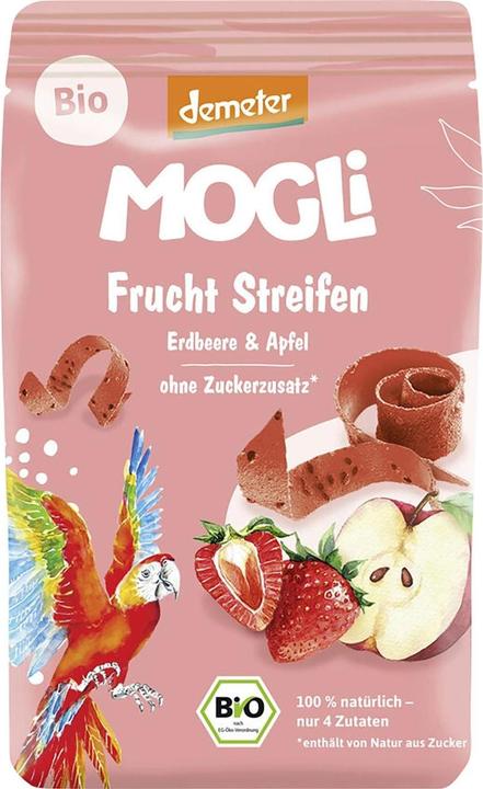 Image du produit Mogli Bande de fruits à grignoter fraise et pomme 25g (0.03 kg, 1 x)