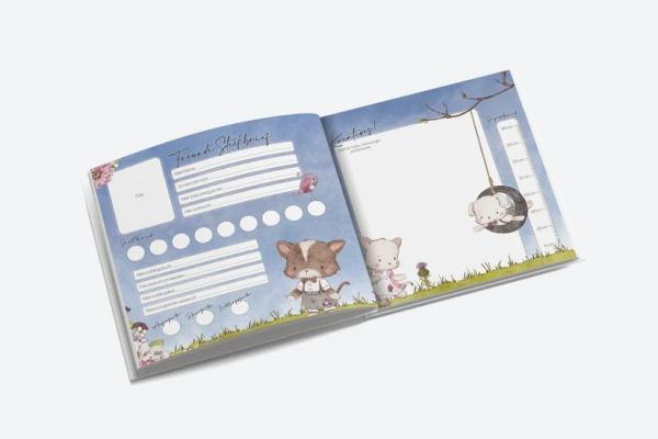 Produktbild Matz & Leni Mein Freunde Buch Album "Hund & Katze" (21 x 21 cm)