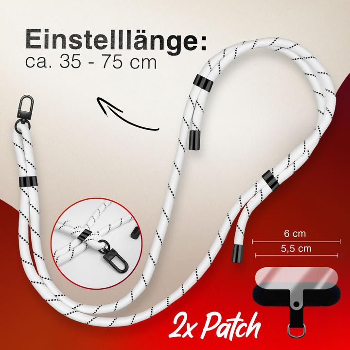 Produktbild Nalia HoldMe Lanyard Handykette - Universal Trageband für Smartphones - Verstellbar, Soft & Elastisch