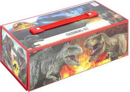 Produktbild Jurassic World Dominion Malset Werkzeugkasten (52 Stücke)