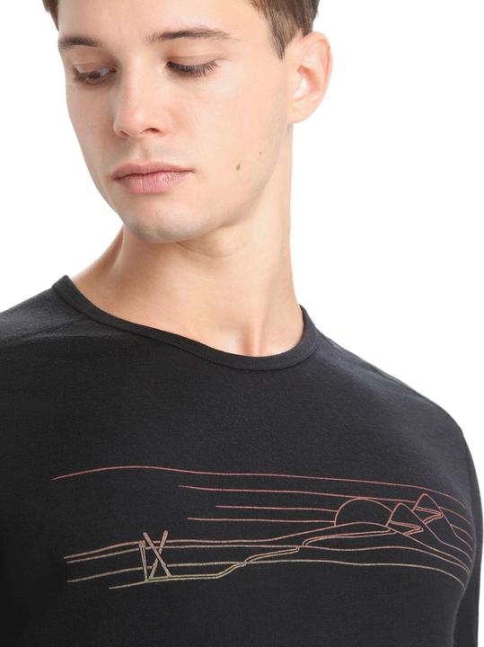 Produktbild Icebreaker 200 Oasis L/S Crewe Ski Stripes (L)