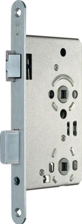 SSF Room door mortice lock BAD 20/ 55/78/8 mm DIN left stainless steel rounded class 3 die-cast zinc (Mortise lock)